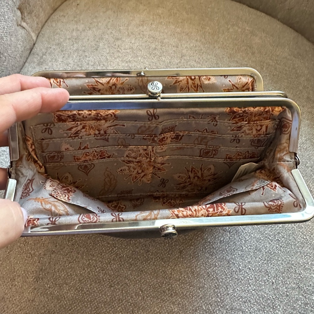 HOBO Grey Leather Clutch - Picture 6 of 8